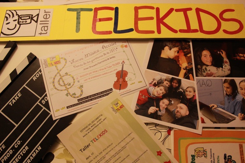 Documental “Luces, Música… ¡Acción! Detrás de las partituras de la JOFS” realizado sobre la Joven Orquesta Filarmonía de Sevilla por niños de 10 y 11 años, participantes del Taller Telekids.